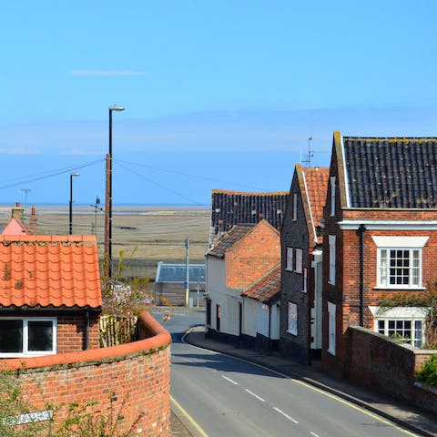 Go for a morning walk through the idyllic coastal streets