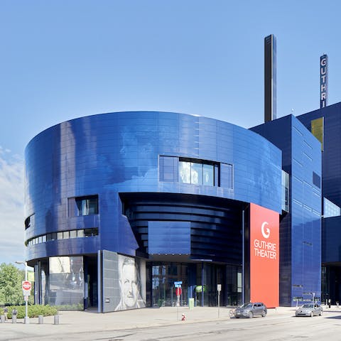 Catch a show at the Guthrie Theater, a three-minute walk away