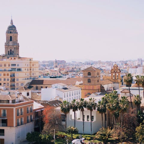 Make the half-hour drive up the coastline to visit the fascinating city of Malaga