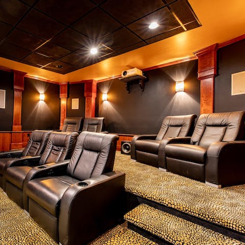 Watch your favourite film in the private cinema