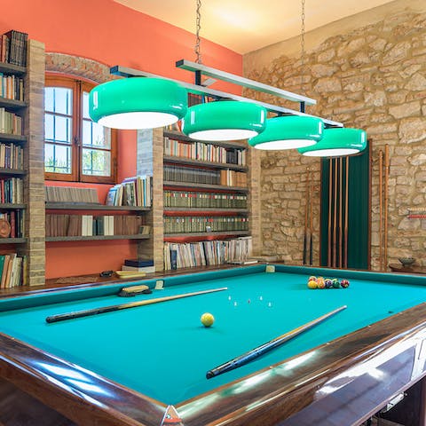 Rack up a game of pool when the sun gets too hot