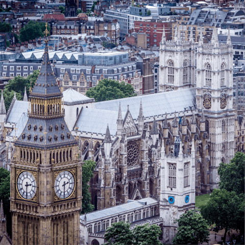 Take the train from Enfield Town Station into central London – it takes forty minutes