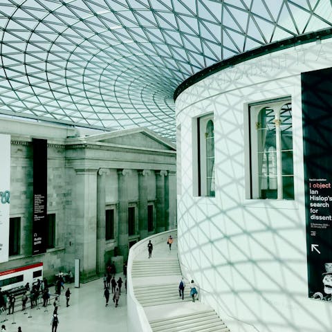 Take a ten-minute stroll down to the incredible British Museum 