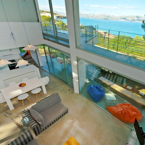Unwind together in this light-filled modern home