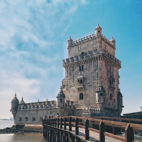 Visit the 16th-century Torre de Belém, ten minutes away by car