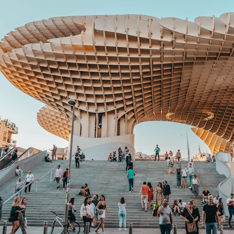 Visit the amazing Setas de Sevilla, 350 metres from this home