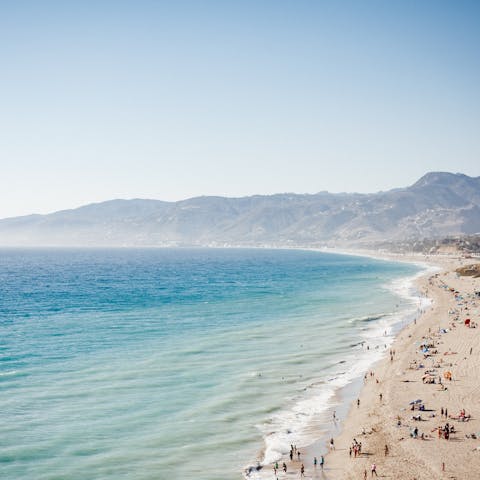 Explore Malibu's twenty-seven miles of unspoiled beaches and stunning coastal mountains