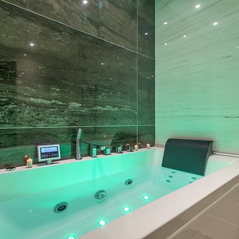 Take some time for yourself to enjoy a Jacuzzi bath