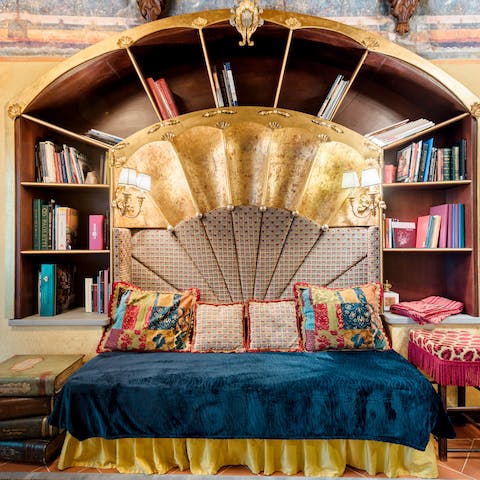 Revel in the elaborate decor of this Florentine Renaissance-style home