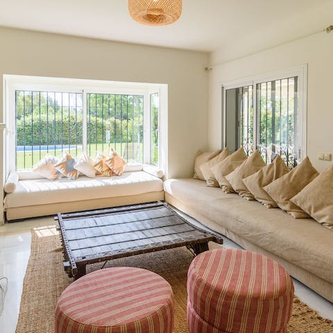 Take a siesta in one of two cosy living rooms