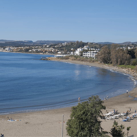 Spend a day soaking up the sun on San Pedro Beach – it's less than a mile away