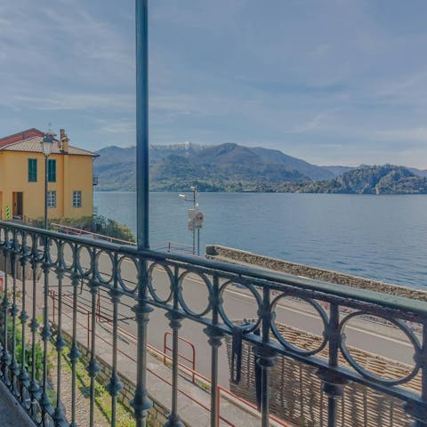 Take in the stunning views over Lake Como