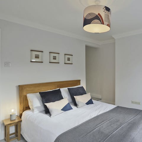 Rest up after a long day in the cosy main suite