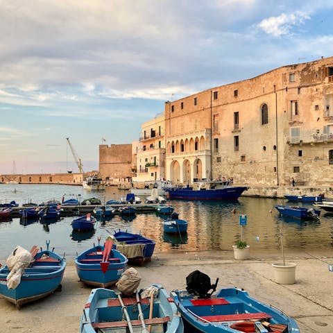 Wander the old town of Monopoli and discover authentic Italian history