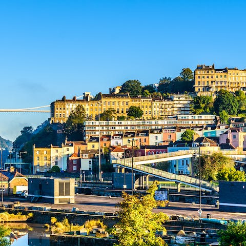 Walk to Bristol’s main attractions, most only a twenty-minute stroll away
