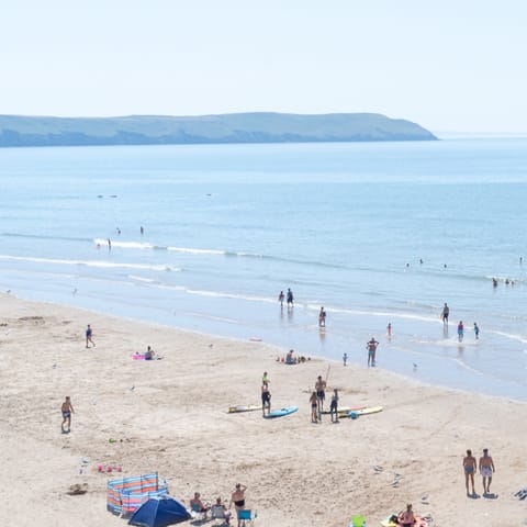 Walk to Denes Beach in fifteen minutes for an invigorating swim or a seaside picnic