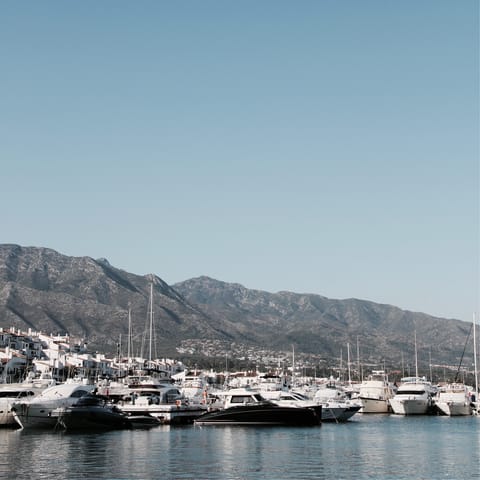Explore Puerto Banús, just ten minutes away