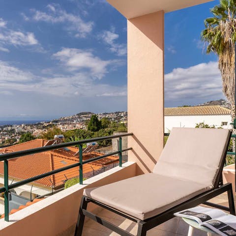 Top up your vitamin D on the private balcony