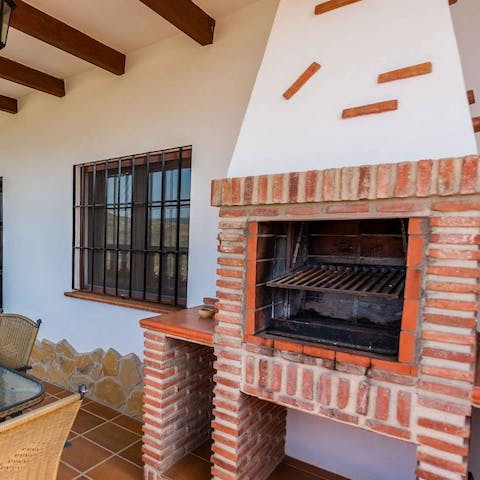 Fire up the barbecue and dine alfresco on the covered terrace