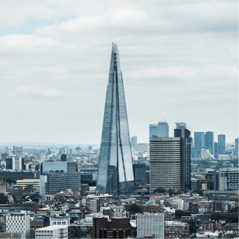 Catch the Jubilee line to the Shard for incredible restaurants and unfettered across the city