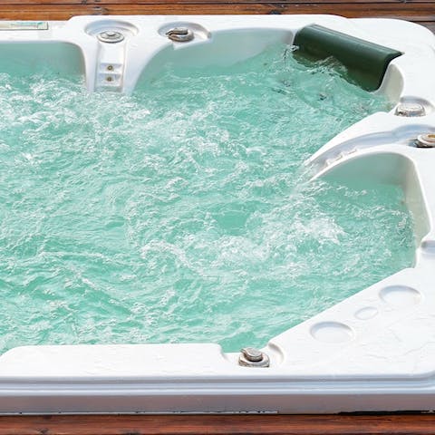 Relax in your private hot tub