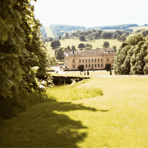 Call in on your neighbours at Chatsworth House, just a thirteen-minute drive away