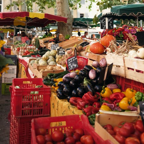 Sample the best cheeses, meats, and locally grown veg at one of Lyon's markets – our favourite is the market in La Croix Rousse