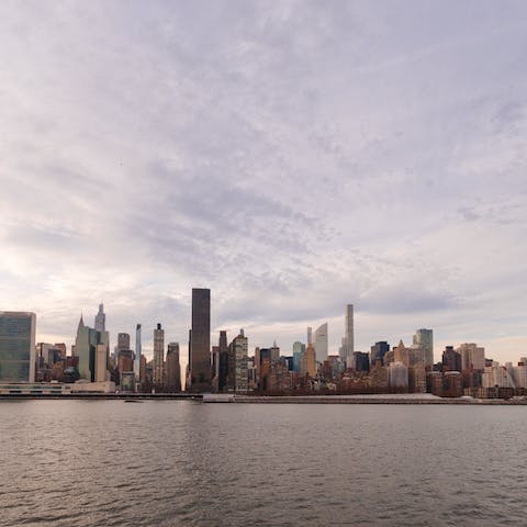 Visit Roosevelt Island, minutes away, for a view of the skyline