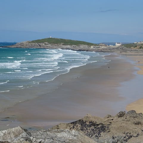 Stay just a twelve-minute walk away from Great Western Beach, Newquay