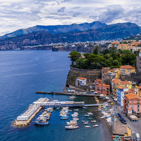 Explore the beautiful Sorrento, only a short walk away