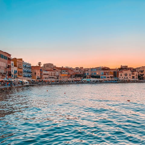 Stay just a short drive from beautiful Chania