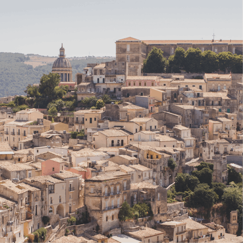 Spend a day sightseeing in nearby Ragusa – just a short drive away