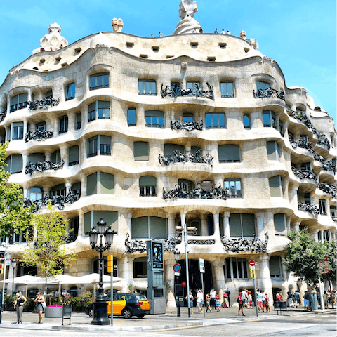 Have a short walk over to the iconic Casa Milà 