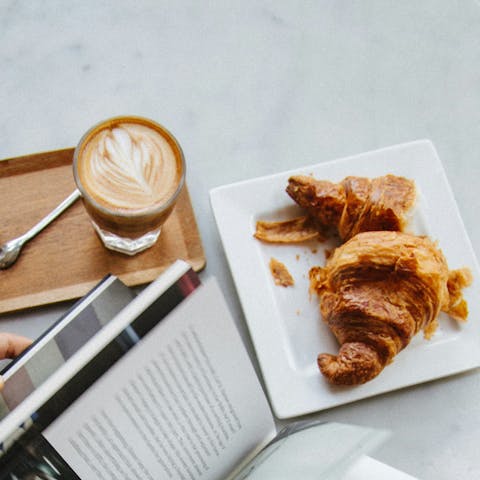 Begin your day with a sweet treat in a local cafe 