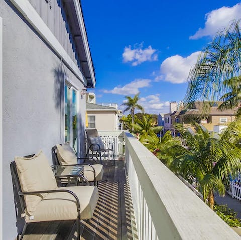 Perch yourself on the balcony with an ice cold Americano