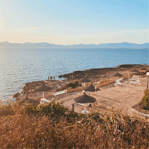 Explore the hidden beaches of the coast around Llucmajor