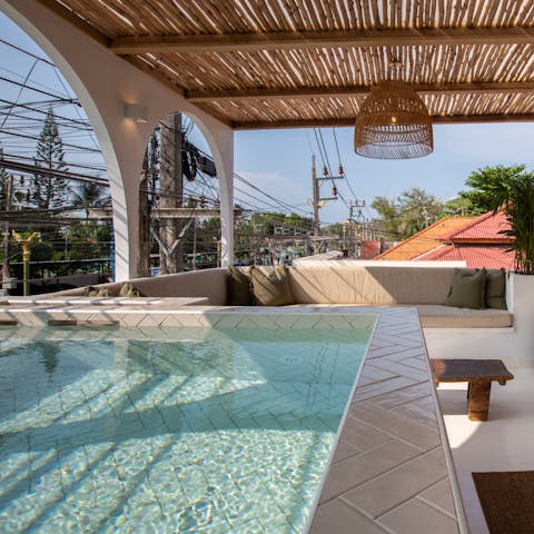 Cool off from the Thai heat in the private plunge pool