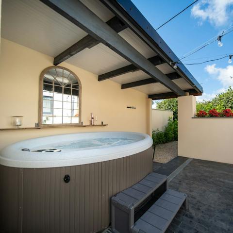 Rejuvenate in your private hot tub