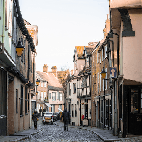 Stay a short walk from Norwich's cobbled streets