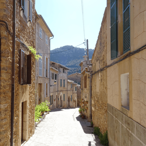 Explore traditional towns – Maria de la Salut is a fourteen-minute walk