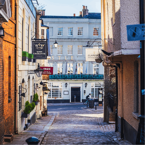 Wander the pretty streets of Windsor, minutes from your doorstep 