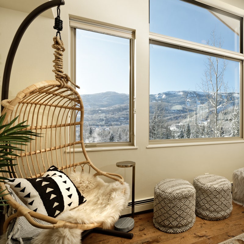 Chill out in the retro hanging egg chair