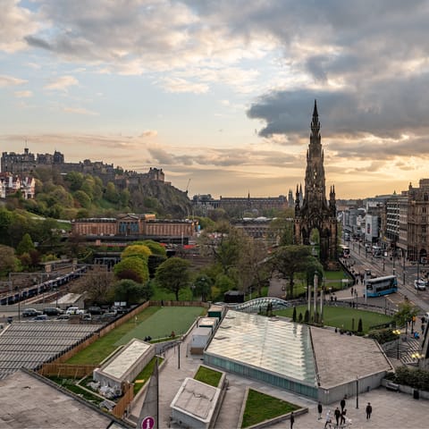 Walk five minutes to Princes Street for a spot of shopping
