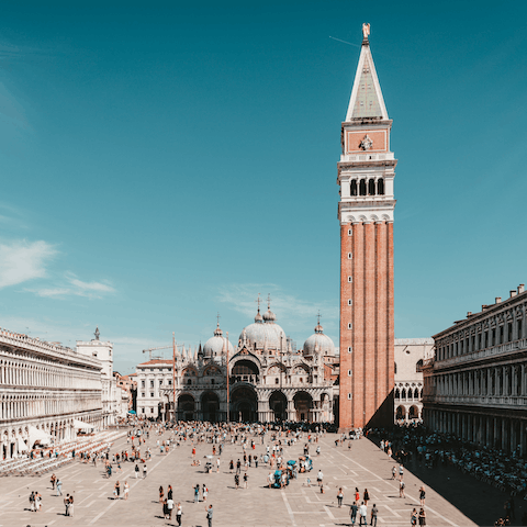 Visit the beautiful Piazza San Marco, just over 1 kilometre from this home