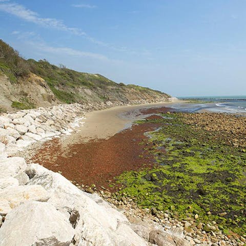 Walk less than a mile down to Castlehaven Village Green and Beach