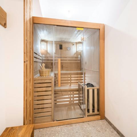 Find a wonderful sense of wellbeing in the home sauna 