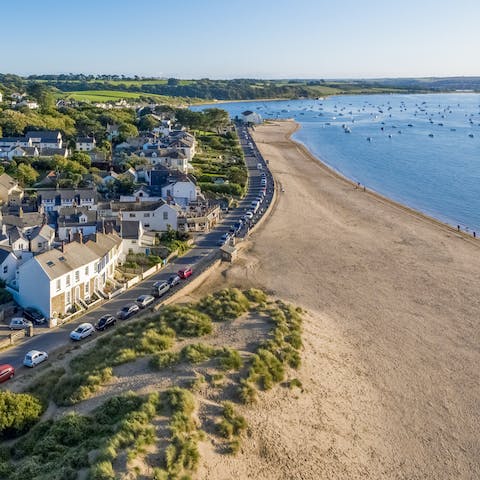 Discover Devon's sought-after sandy beaches including Westward Ho! – a nine-minute drive away