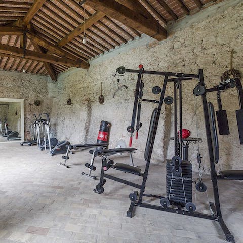 Keep on top of your fitness routine in a rather unique setting