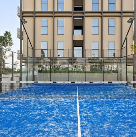 Get competitive at the on-site tennis court
