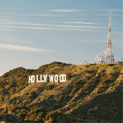 Stay in Studio City, just a twenty-minute drive from the Hollywood sign